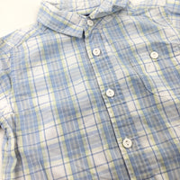 Blue & Yellow Checked Shirt - Boys 12-18 Months