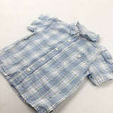 Blue & Yellow Checked Shirt - Boys 12-18 Months