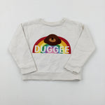 'Duggee' Hey Duggee Embroidered Rainbow White Sweatshirt - Girls 2-3 Years
