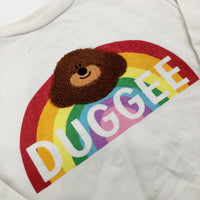 'Duggee' Hey Duggee Embroidered Rainbow White Sweatshirt - Girls 2-3 Years