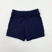 Navy Jersey Shorts - Boys 12-18 Months