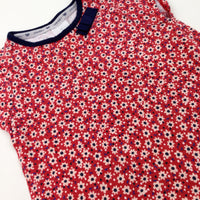 Flowers Red T-Shirt - Girls 12-18 Months