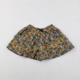 Flowers Yellow Skort - Girls 2-3 Years