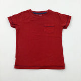 Red Cotton T-Shirt - Boys 12-18 Months