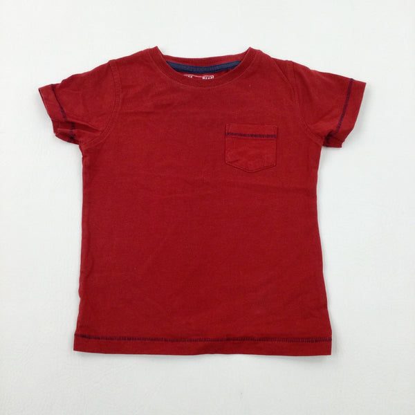 Red Cotton T-Shirt - Boys 12-18 Months