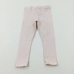 Pink Striped Leggings - Girls 12-18 Months