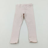 Pink Striped Leggings - Girls 12-18 Months