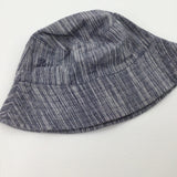 Navy Striped Sun Hat - Boys 12-18 Months