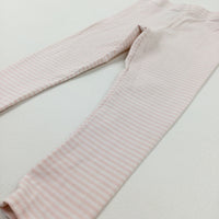 Pink Striped Leggings - Girls 12-18 Months