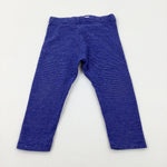 Blue Striped Leggings - Girls 12-18 Months