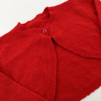 Red Knitted Cardigan - Girls 2-3 Years
