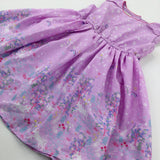Rainbows & Flowers Lilac Dress - Girls 2-3 Years