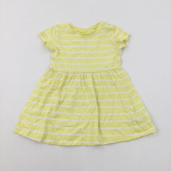 Yellow Striped Dress - Girls 12-18 Months