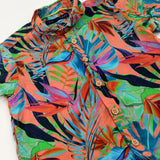 Tropical Leaves Colourful Short Sleeve Shirt - Boys 18-24 Months