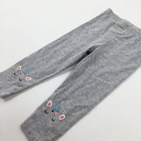 Unicorns Grey Leggings - Girls 12-18 Months