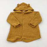 Mustard Yellow Knitted Hoodie - Boys 18-24 Months