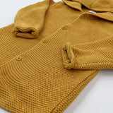 Mustard Yellow Knitted Hoodie - Boys 18-24 Months