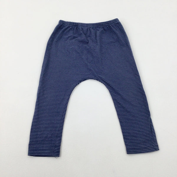 Navy Striped Jersey Trousers - Boys 18-24 Months