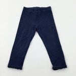 Navy Leggings - Girls 18-24 Months