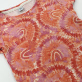 Tie Dye Orange & Pink T-Shirt - Girls 7-8 Years