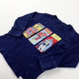 Marvel Superheroes Appliqued Navy Long Sleeve Top - Boys 18-24 Months