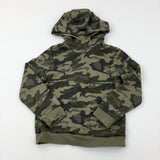 Camouflage Khaki Hoodie - Boys 7-8 Years