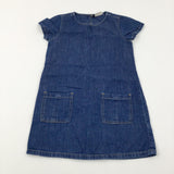 Mid Blue Denim Dress - Girls 7-8 Years