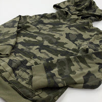 Camouflage Khaki Hoodie - Boys 7-8 Years