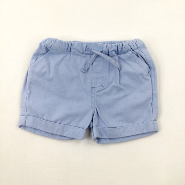 Blue Cotton Shorts - Boys 18-24 Months