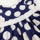 Spotty Navy Dress - Girls 18-24 Months