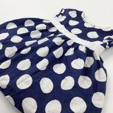 Spotty Navy Dress - Girls 18-24 Months