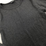 Charcoal Grey Long Sleeve Top - Girls 7-8 Years