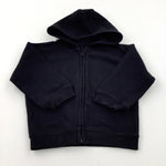 Black Zip Through Hoodie - Boys 2-3 Years