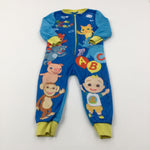 'Best Friends' Cocomelon Colourful Blue Fleece Onesie - Boys 2-3 Years