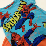 'The Amazing Spider-Man' Marvel Superhero Blue & Orange Short Pyjamas - Boys 2-3 Years