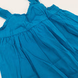 Petrol Blue Floaty Dress - Girls 7-8 Years