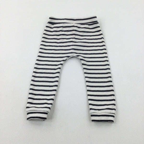 Charcoal Grey Striped Joggers - Boys 2-3 Years