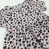 Animal Print Pink Dress - Girls 8-9 Years