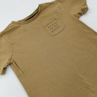 'Be Kind To Our Planet' Tan T-Shirt - Boys 2-3 Years