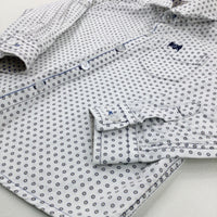 Spotty White Long Sleeve Shirt - Boys 2-3 Years