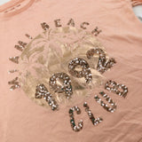 **NEW** '1992 Club' Sequinned Coral Pink T-Shirt - Girls 9-10 Years