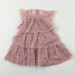 Stars Pink Party Dress - Girls 2-3 Years