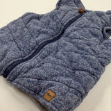 Blue Mottled Padded Gilet - Boys 12-18 Months