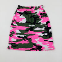 Camouflage Pink & Green Skirt - Girls 9-10 Years