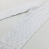 Spotty White Leggings - Girls 2-3 Years