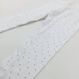 Spotty White Leggings - Girls 2-3 Years