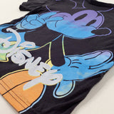 'Disney' Mickey Mouse Colourful Charcoal Grey T-Shirt - Boys 3-4 Years