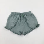 Green Jersey Shorts - Girls 2-3 Years