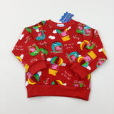 **NEW** 'Up In The Sky' Peppa Pig Red Lightweight Sweatshirt - Girls 12-18 Months