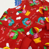 **NEW** 'Up In The Sky' Peppa Pig Red Lightweight Sweatshirt - Girls 12-18 Months